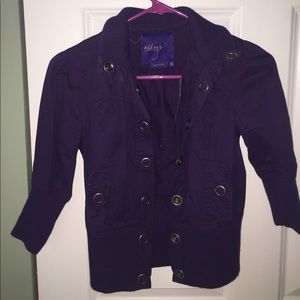 Purple Miley Max Azria Bomber